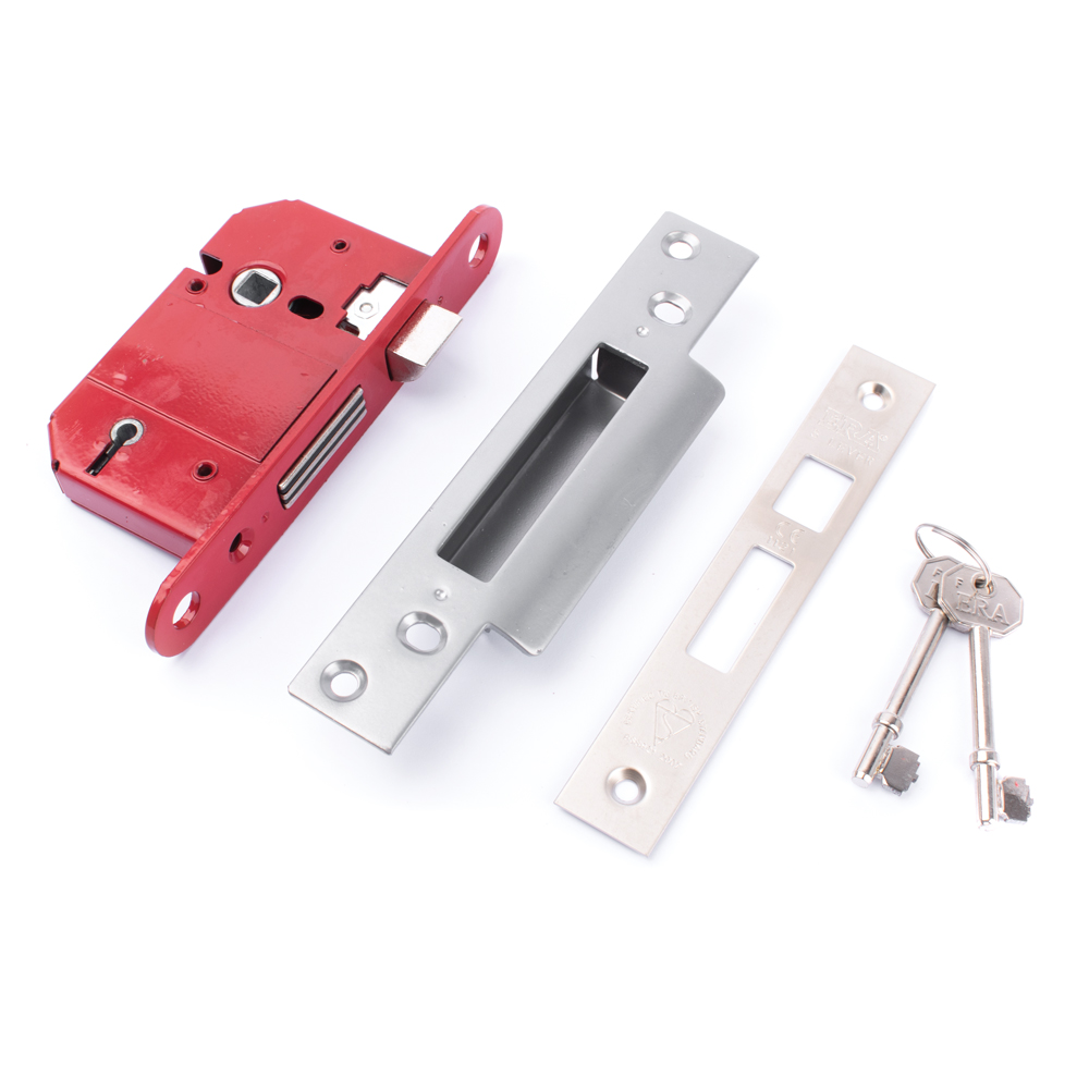 ERA 5 Lever Sash Lock - Satin Chrome